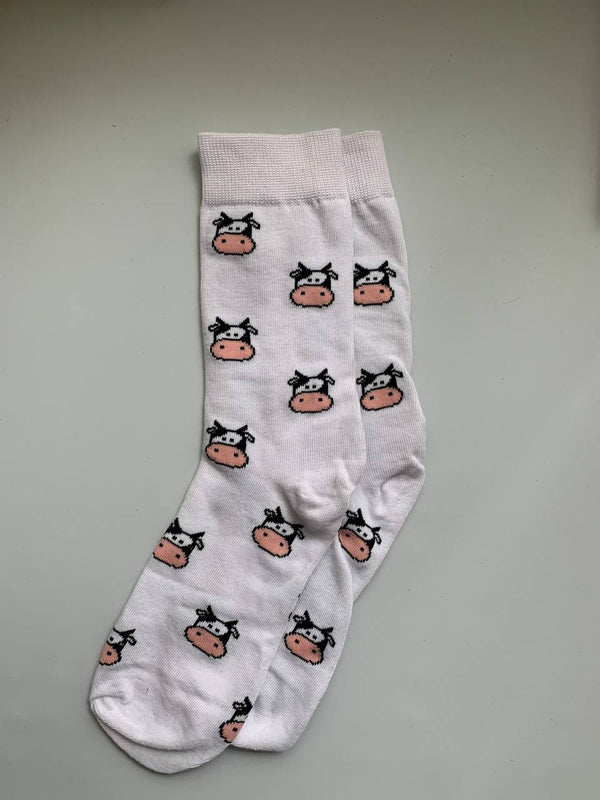 Cow Print Socks