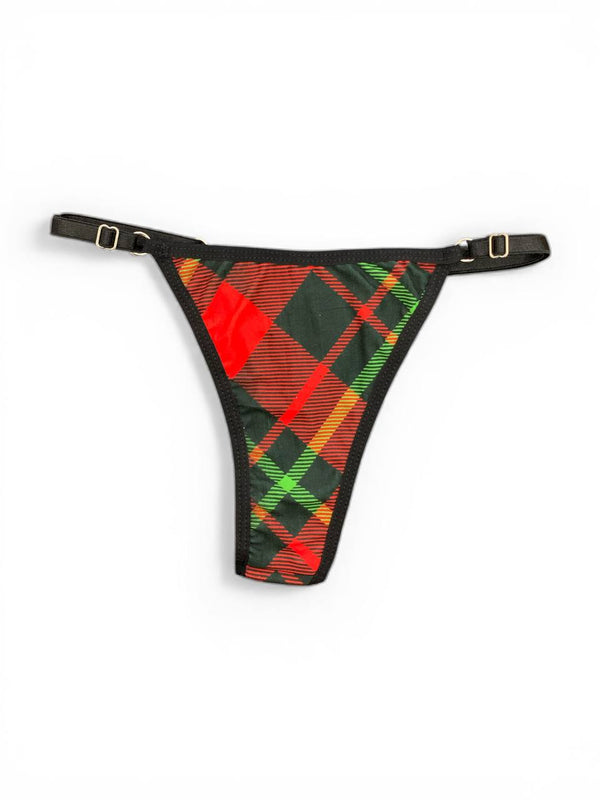 PLAID BIKINI BOTTOM