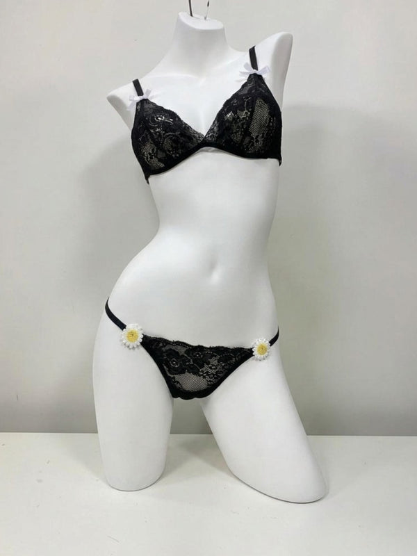 SET ENCAJE FLORAL
