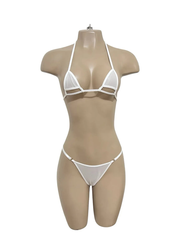 MICRO BIKINI OPEN CROTCH MESH