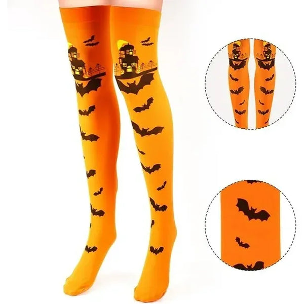 ORANGE HALLOWEEN SOCKS