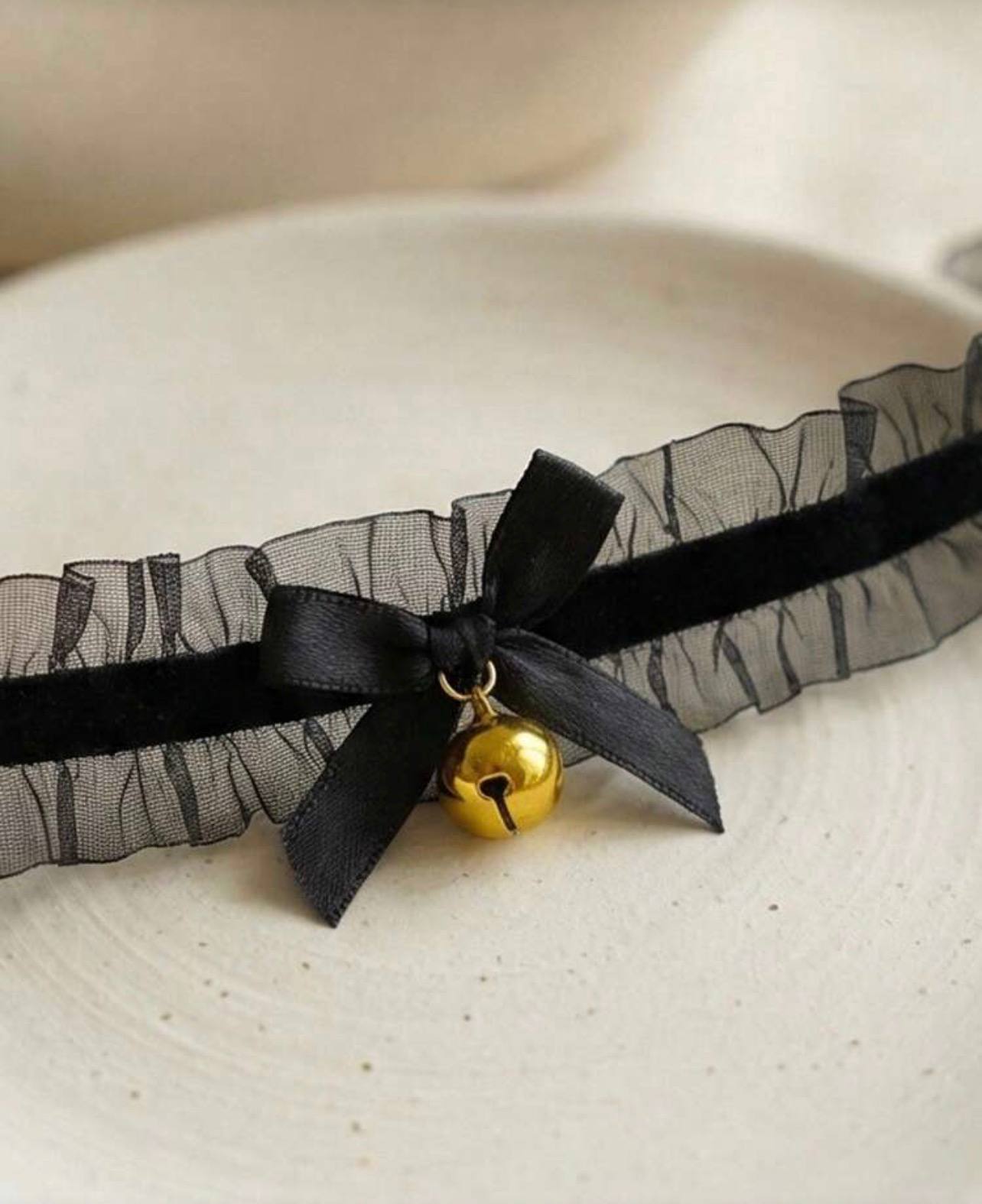 CHOKER CAMPANITA NEGRO