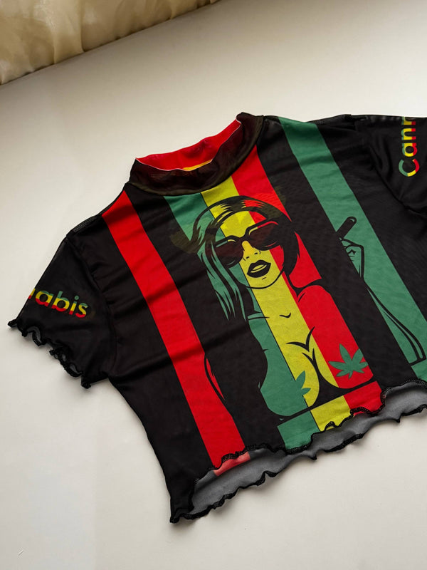 MESH TEX REGGAE BLOUSE
