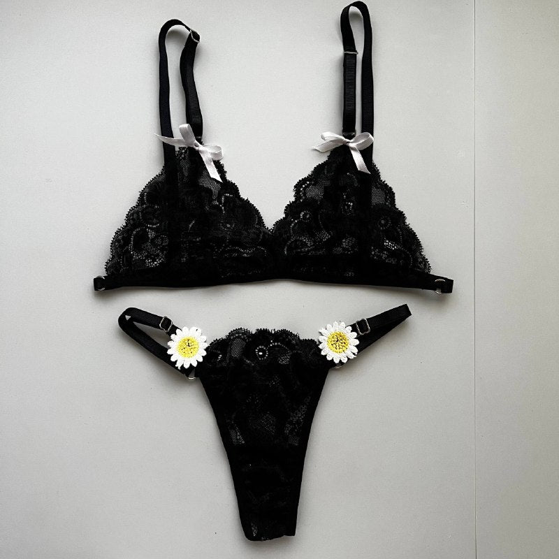 SET ENCAJE FLORAL