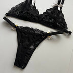 SET ENCAJE FLORAL