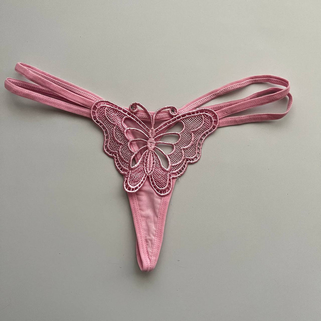 TANGA MARIPOSA ROSA