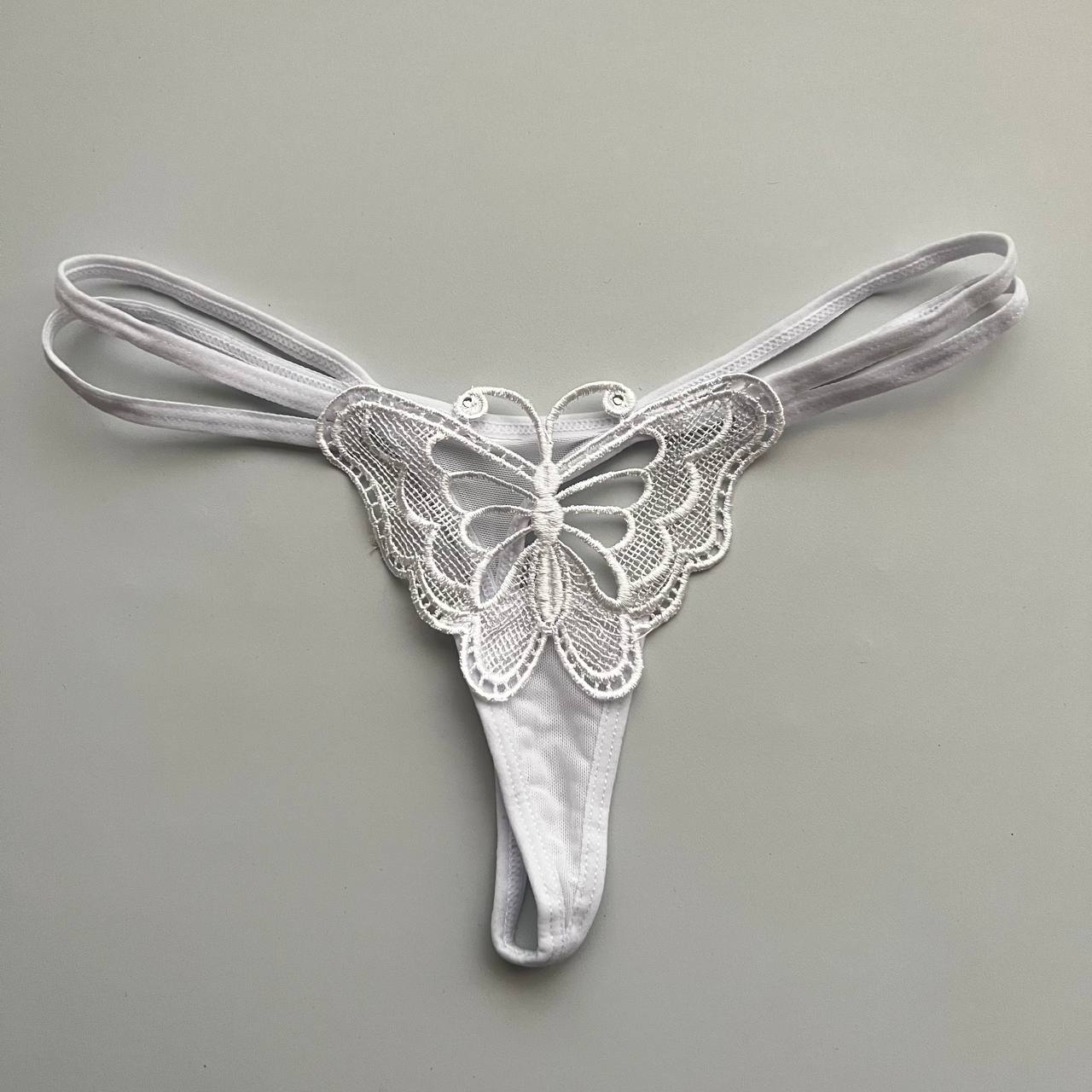 TANGA MARIPOSA BLANCA