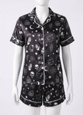 DARK SATIN PAJAMAS