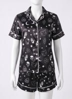 DARK SATIN PAJAMAS