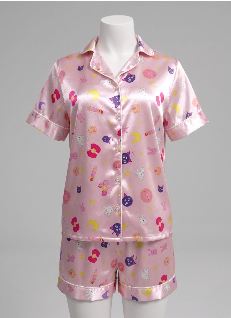 SATIN SAILOR MOON PAJAMAS