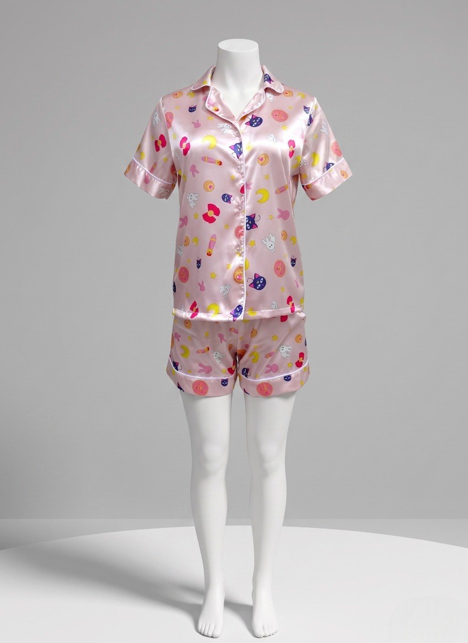 SATIN SAILOR MOON PAJAMAS