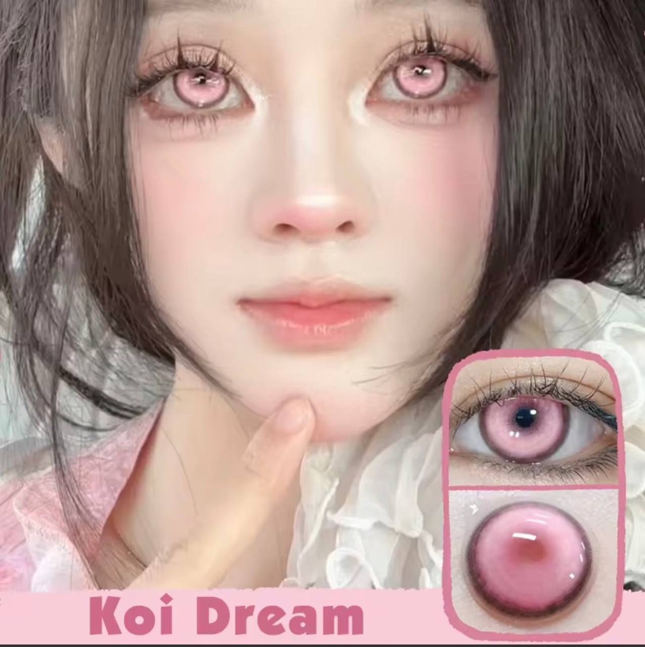 LENTES DE CONTACTO ROSA