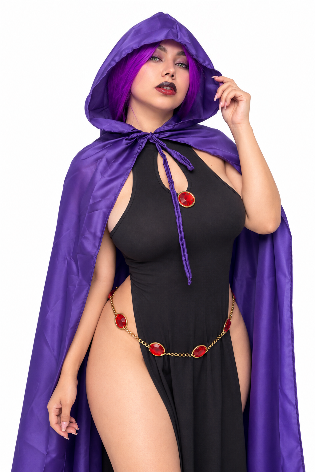 RAVEN SUIT + GEMSTONE BELT