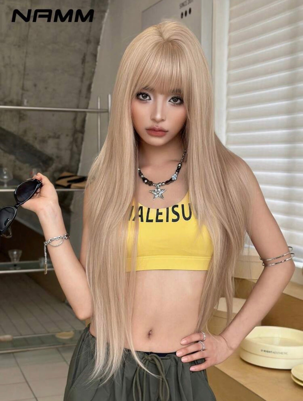 PELUCA RUBIA