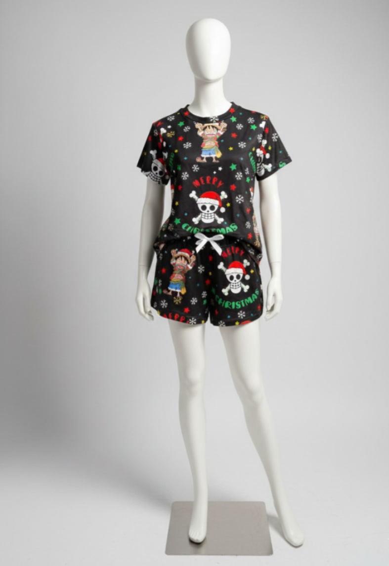 PIJAMA ONE PIECE NAVIDEÑA