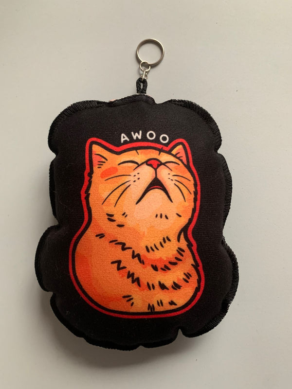 AWOO PLUSH KEYCHAIN
