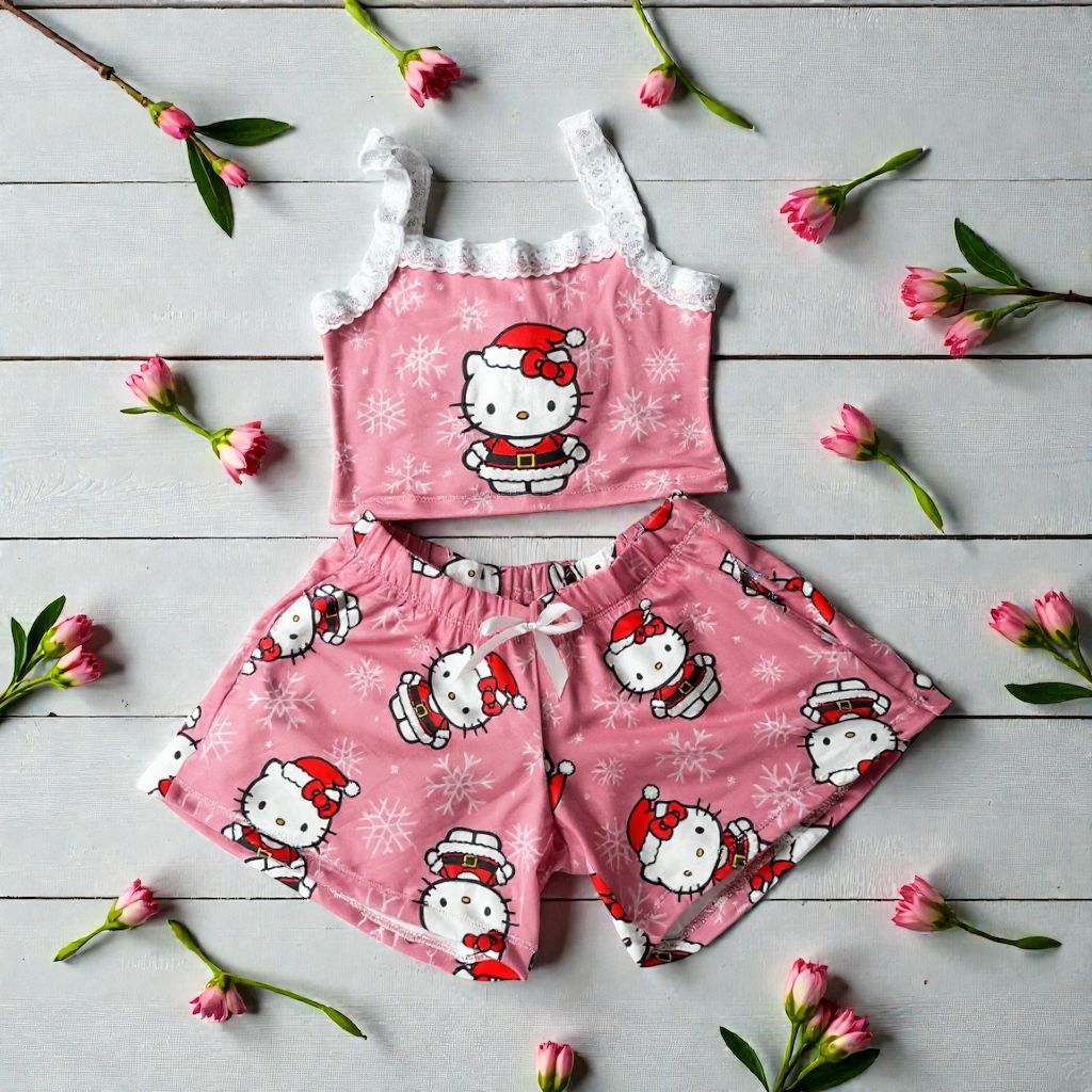 PIJAMA HELLO KITTY NAVIDEÑA
