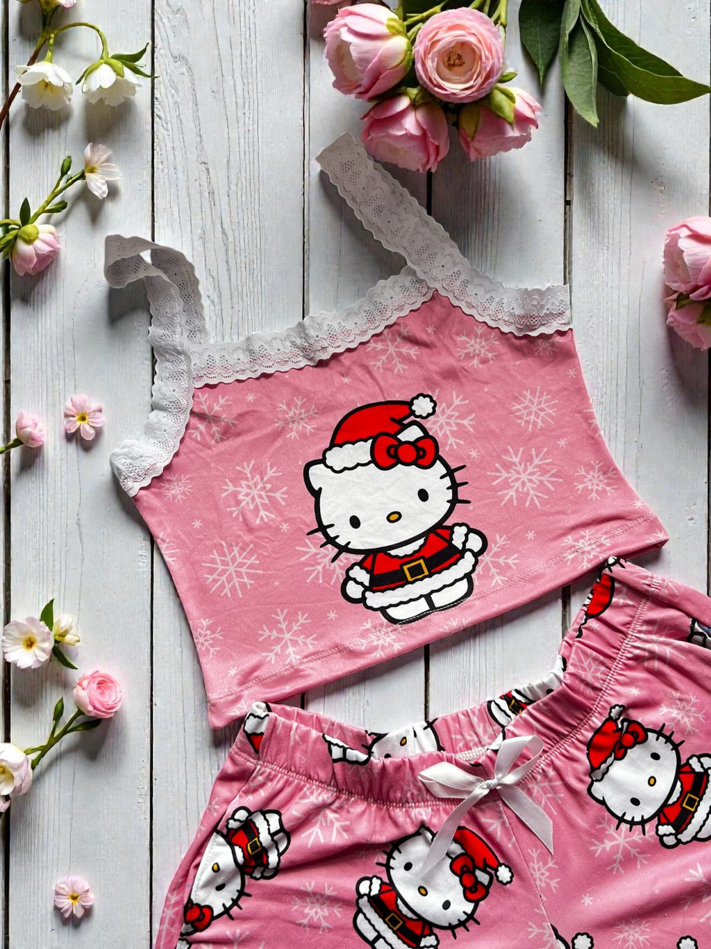 PIJAMA HELLO KITTY NAVIDEÑA