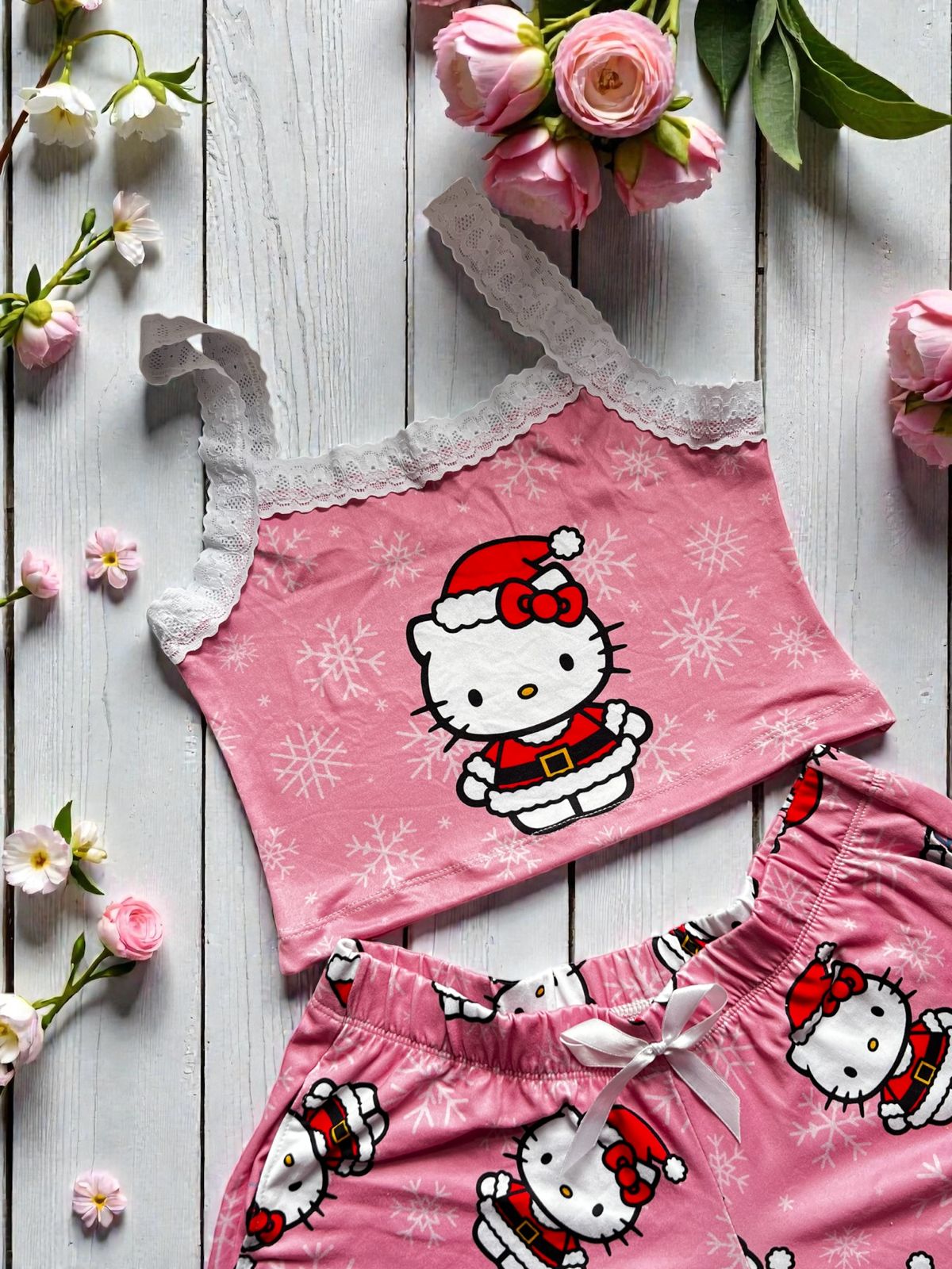PIJAMA HELLO KITTY NAVIDEÑA
