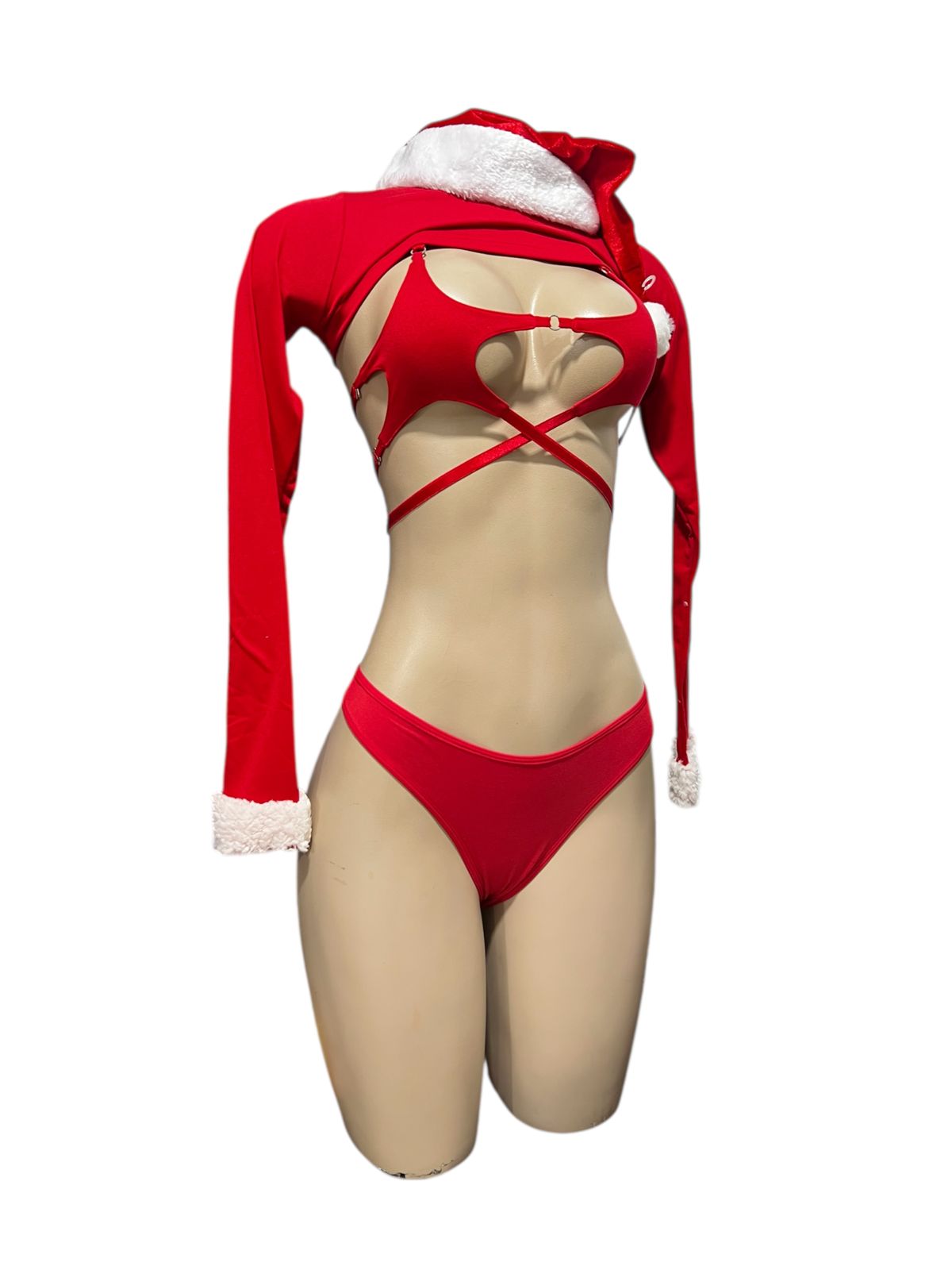 TRAJE NAVIDEÑO CON GORRO