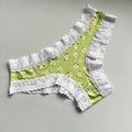PANTIES GREEN FLOWERS