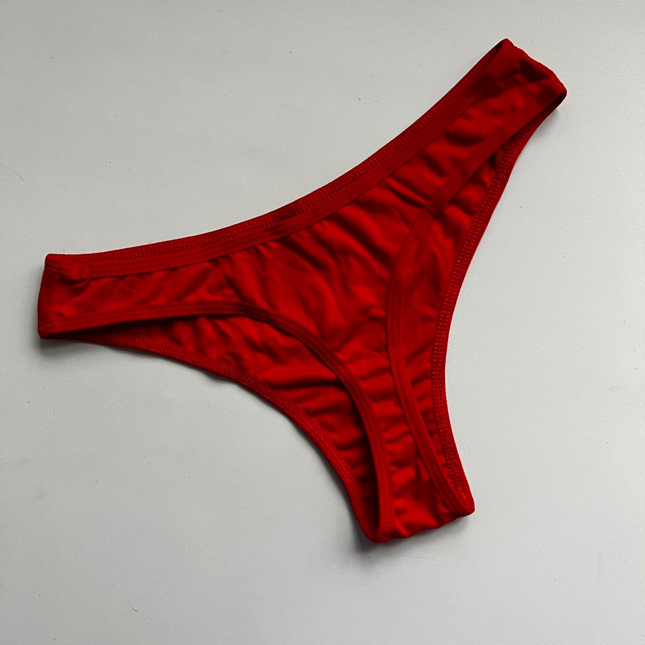PANTY UNICOLOR ROJA