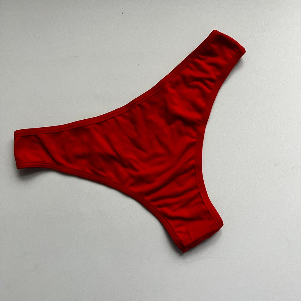 PANTY UNICOLOR ROJA