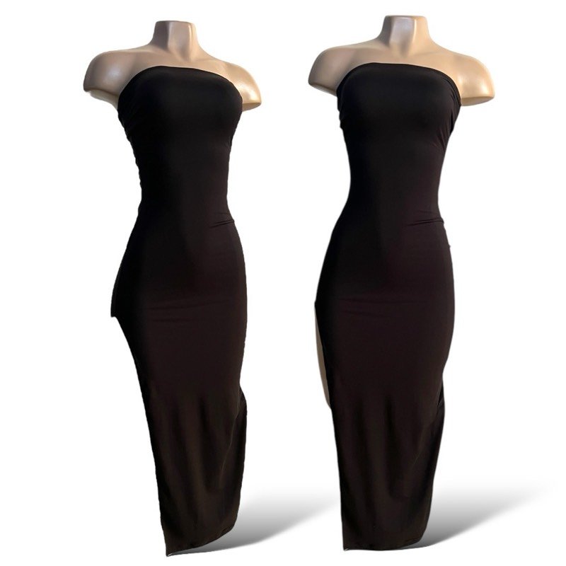 VESTIDO LARGO STRAPLE