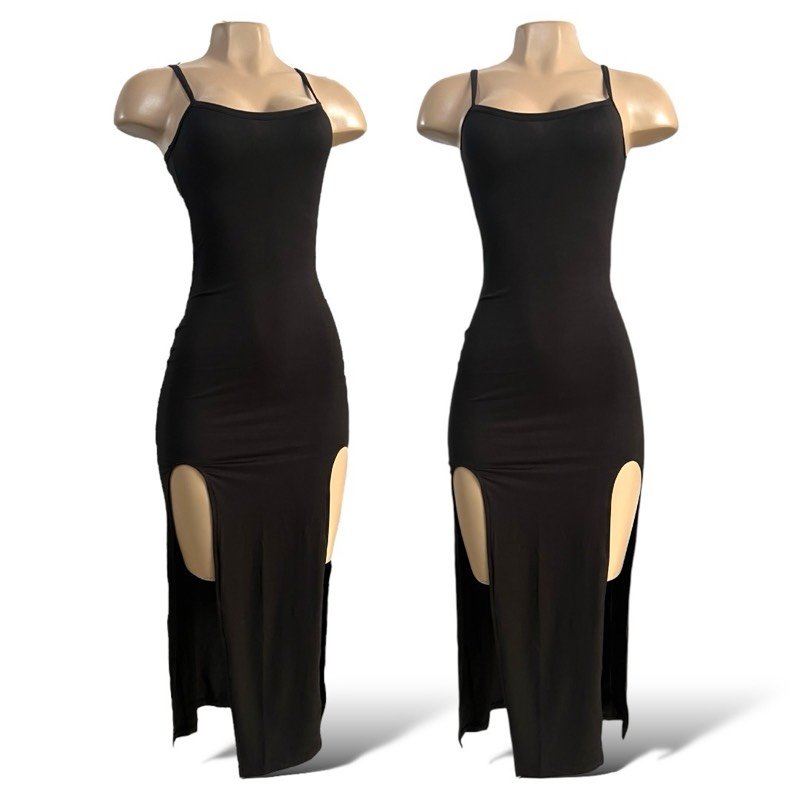 VESTIDO LARGO NEGRO