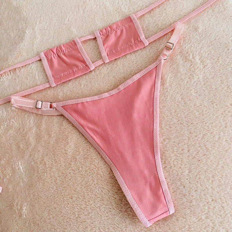 MICROBIKINI CUADRADO ROSA