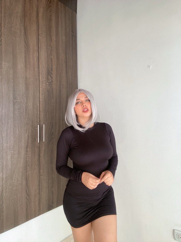 VESTIDO MANGA LARGA NEGRO