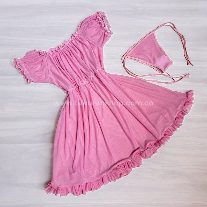 VESTIDO LOLITA ROSADO