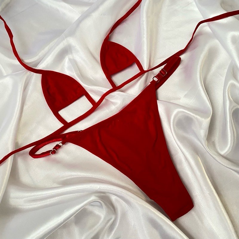 MICROBIKINI ABERTURA ROJO