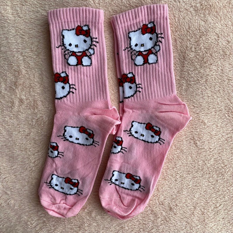 PINK KITTY SOCKS