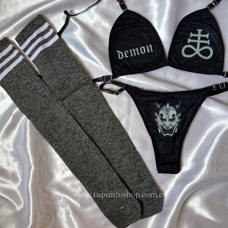 BIKINI + MEDIAS DEMON