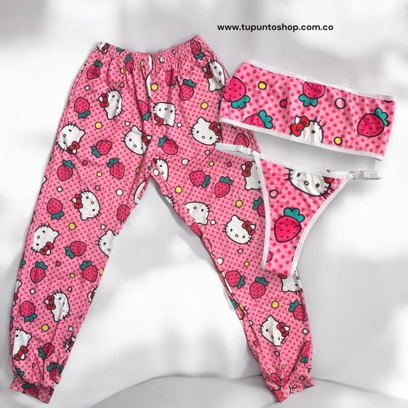 PIJAMA TRÍO KITTY