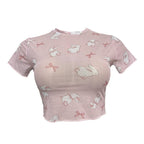 BUNNY MESH BLOUSE