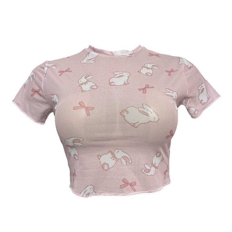 BUNNY MESH BLOUSE