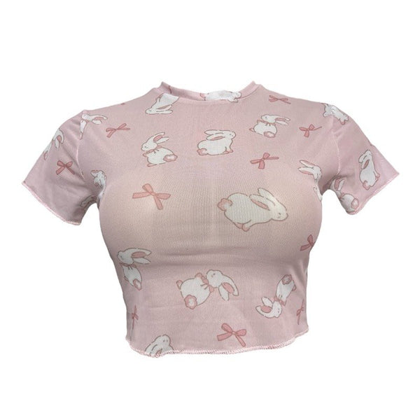 BUNNY MESH BLOUSE