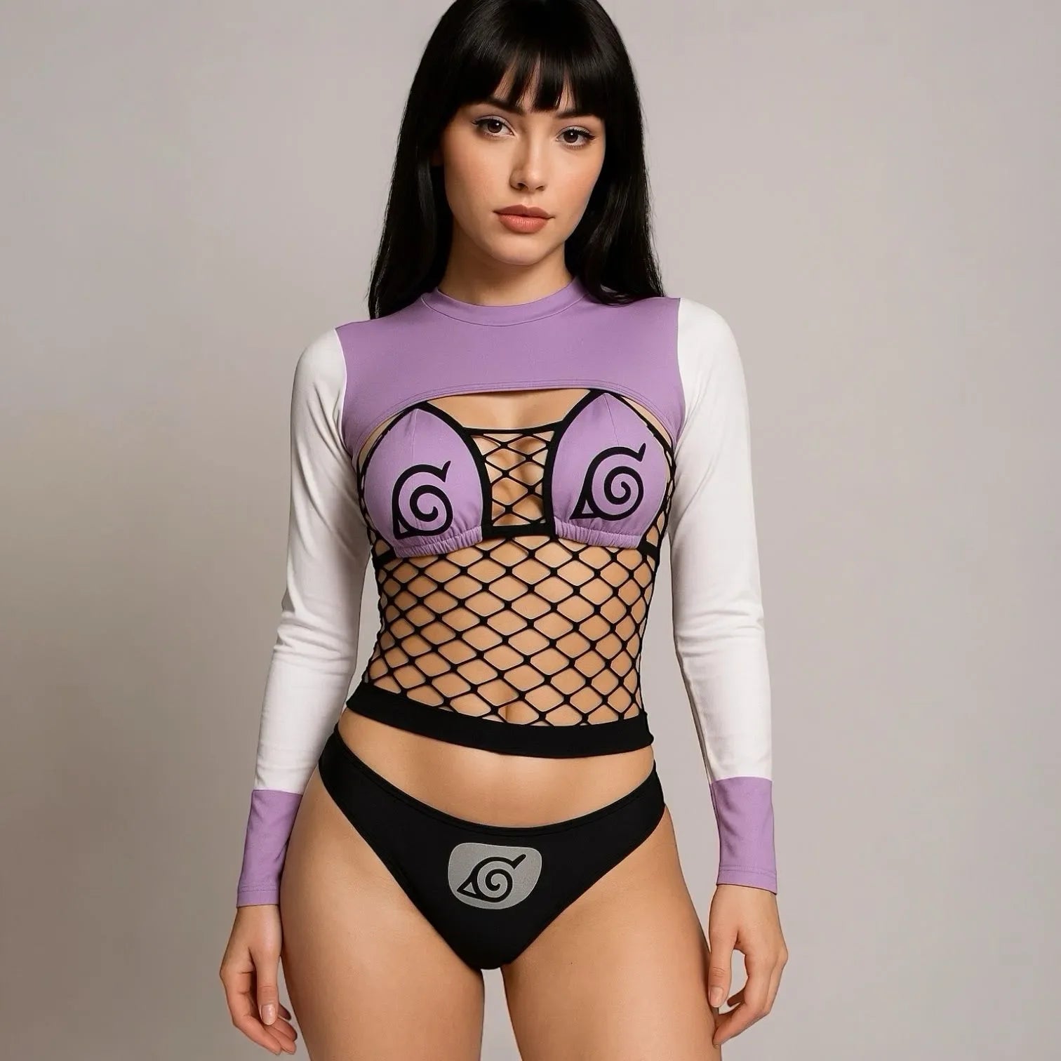 TRAJE HINATA+ MALLA CUERPO COMPLETO