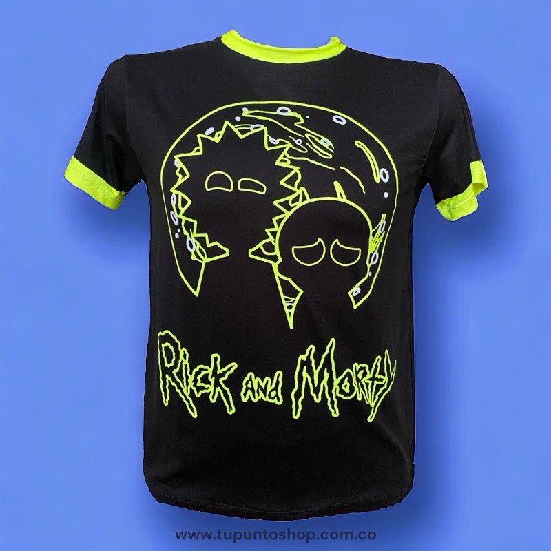 CAMISA NEÓN RICK AND MORTY