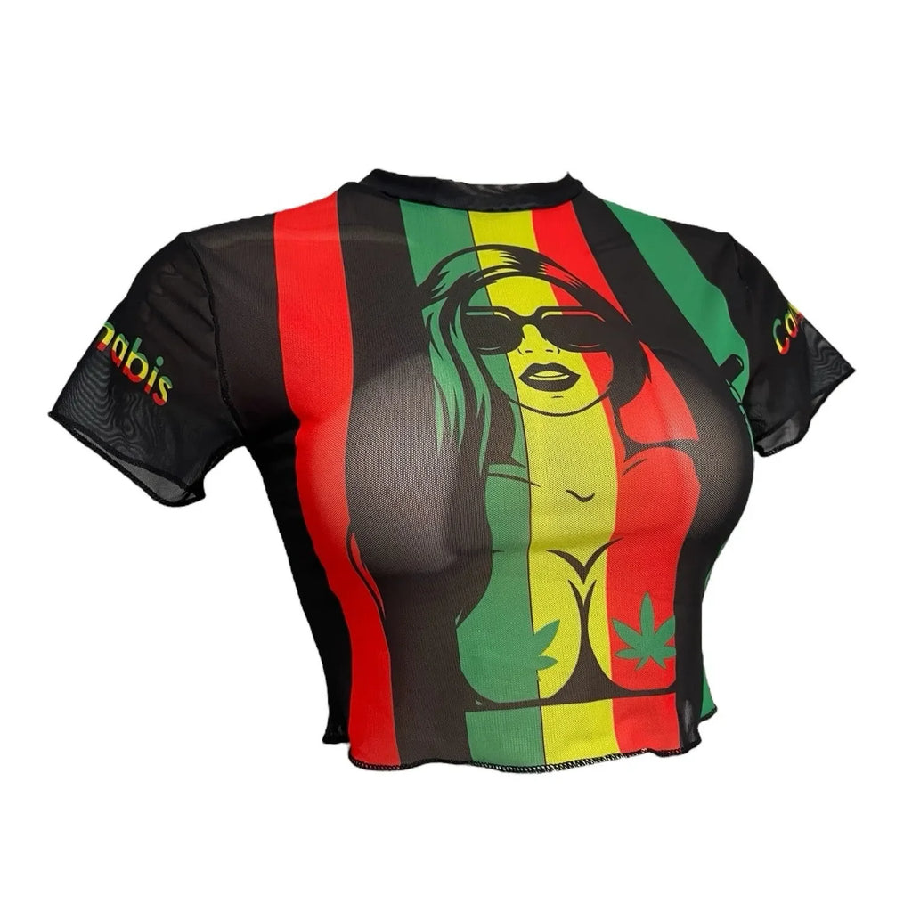 MESH TEX REGGAE BLOUSE