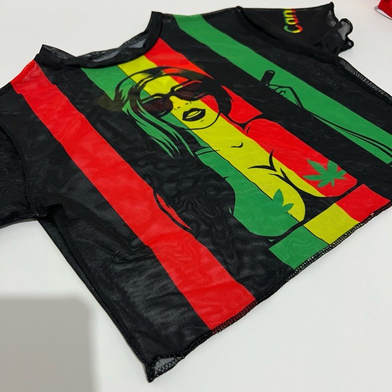 MESH TEX REGGAE BLOUSE