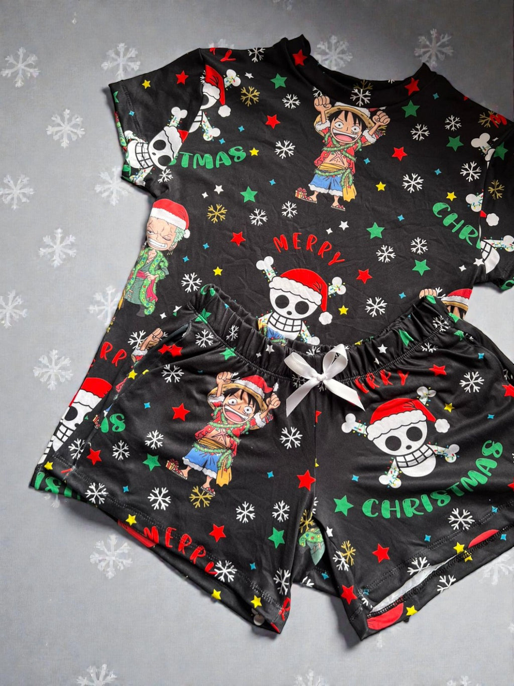 PIJAMA ONE PIECE NAVIDEÑA